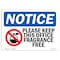 Signmission OSHA, Please Keep This Office Fragrance Free, 14in X 10in Rigid Plastic, 10" W, 14" L, Landscape OS-NS-P-1014-L-17499 - alternate 1